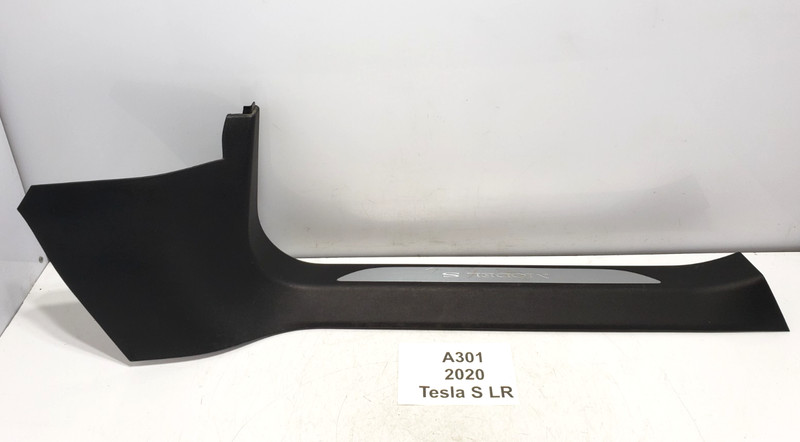 ✅ 12-20 OEM Tesla Model S Front Right Passenger Sill Plate A Pillar Trim Cover*