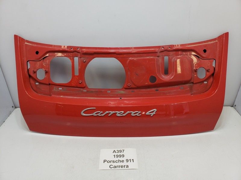 ✅ 99-05 OEM Porsche Carrera 911 Rear Trunk Deck Lid Engine Cover Spoiler Red *