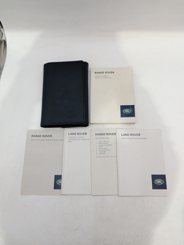 2013 Land Rover Range Rover Owners Manual Full Size HSE Supercharged & Case