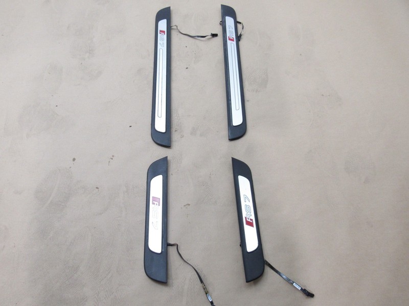Audi RS7 C7 2016 Door Sill Scuff Illuminated Trim Panel Plate Set 4 PCS 12-18 ;