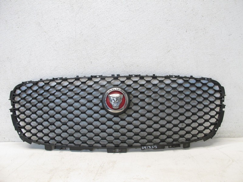 16-20 JAGUAR X260 XF BUMPER FRONT UPPER GRILLE EMBLEM TRIM CENTER OEM 041725