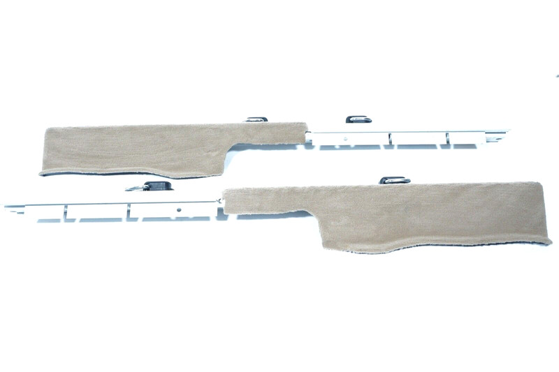 07-10 BMW X5 REAR CARGO LUGGAGE RAIL LEFT & RIGHT SET OF 2 BEIGE OEM
