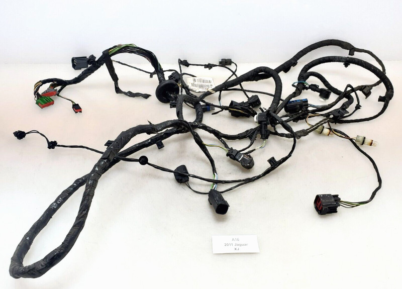 ✅ 2010-2015 OEM Jaguar XJ X351 Rear Bumper Wire Wiring Harness PDC Sensors White