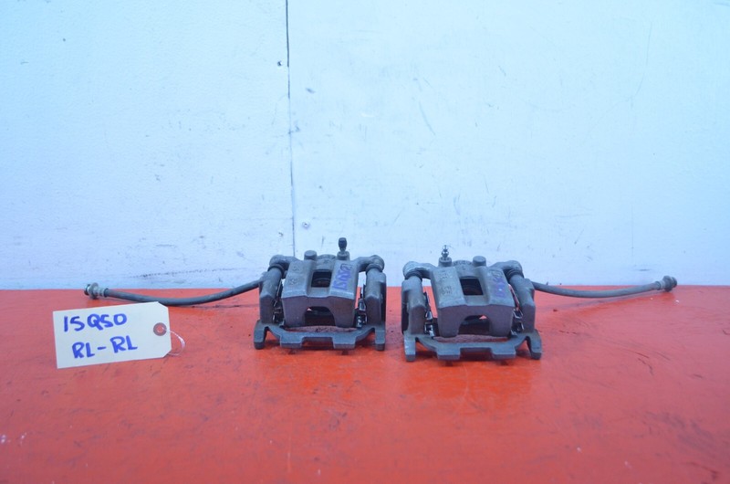 14-18 INFINITI Q50 RWD REAR LEFT / RIGHT BRAKE CALIPER SET OEM
