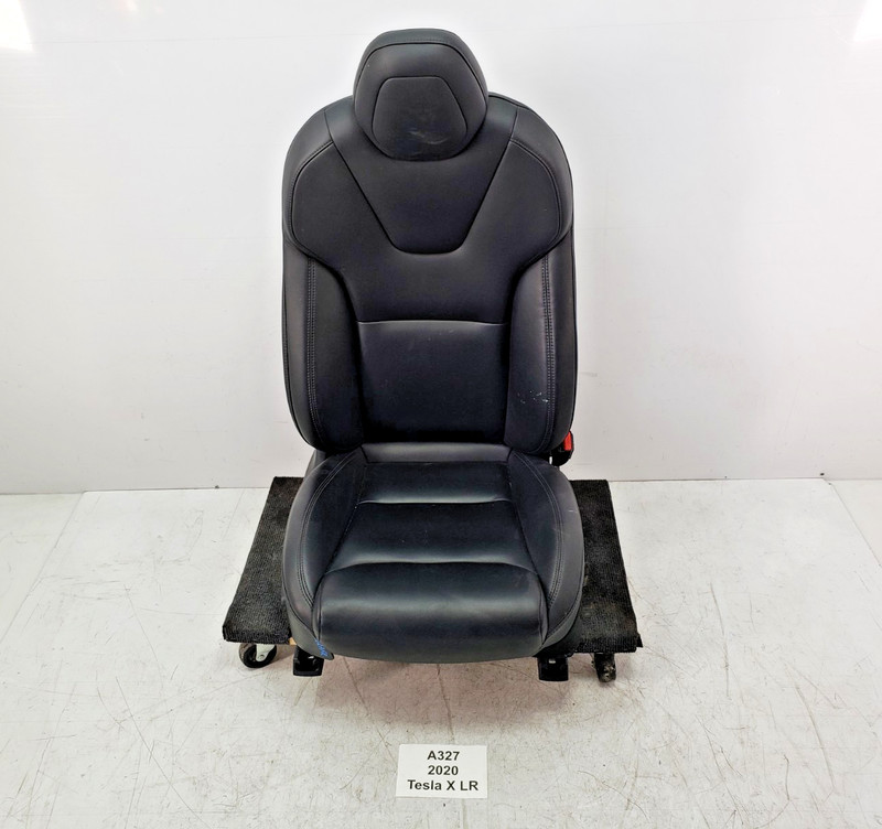 ✅ 2016-2020 Tesla Model X Front Right Passenger Side Seat Leather Black *