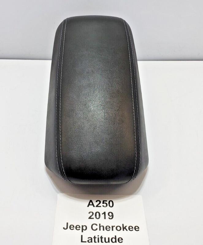 ✅ 2019-2021 OEM Jeep Cherokee Latitude Center Console Armrest Tray Leather Black