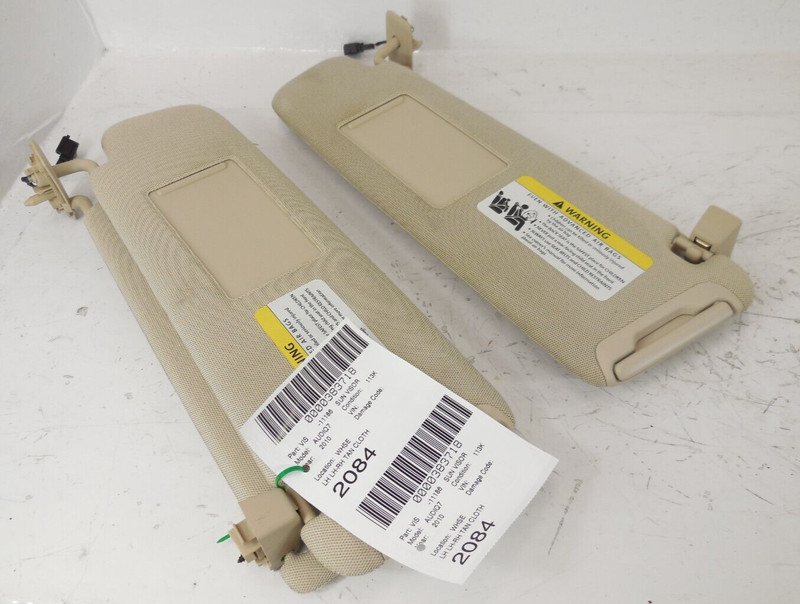 Audi Q7 Sun Shade Visor Pair Left Right Illuminated OEM 2007-2015