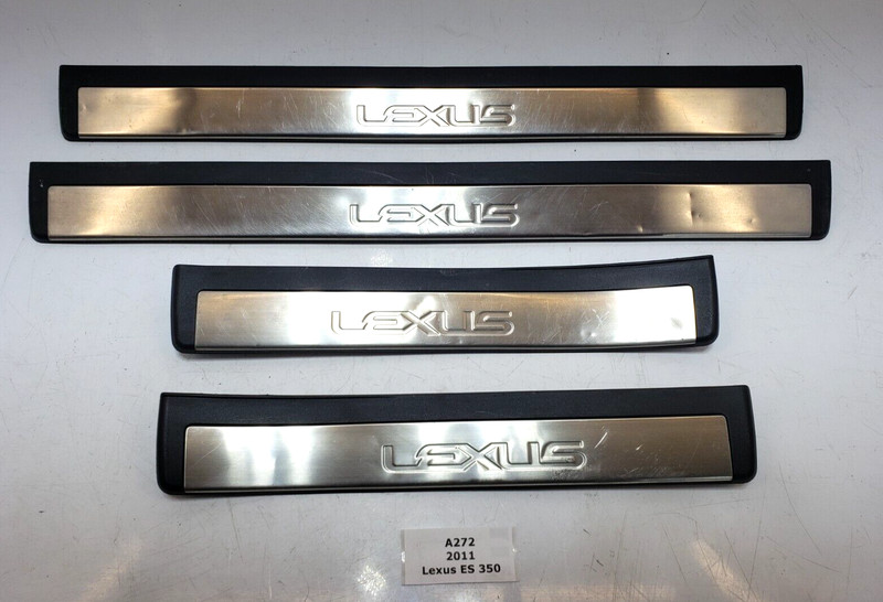 ✅ 2010-2012 OEM Lexus ES350 XV40 Front Rear Right Left Door Sill Trim Plate SET
