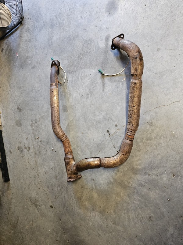 2003 FORD E350SD5.4 EXHAUST CROSS PIPE Y PIPE