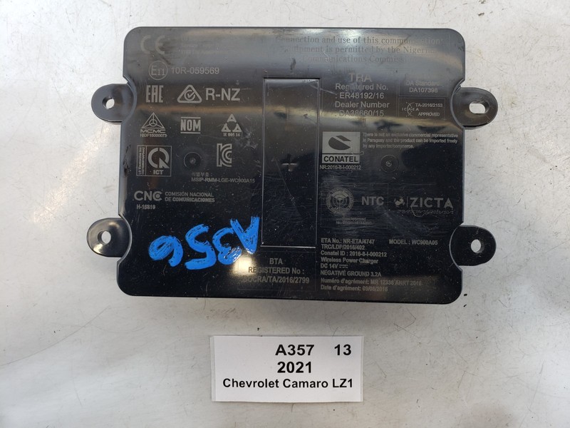 ✅ 19-24 OEM Chevrolet Camaro ZL1 Center Console Wireless Charger Module