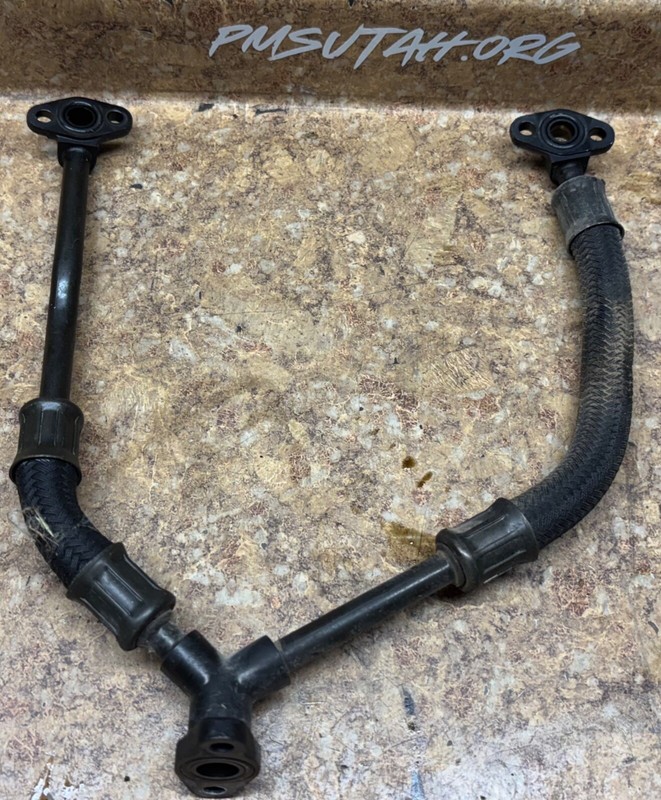 2002 Suzuki GSX750 GSX 750 Katana Engine Oil Cooler Lines Hose Cooling 2001 Z7