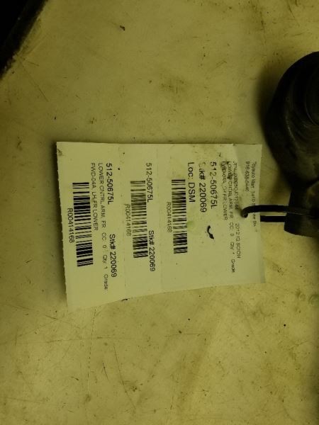 11-15 SCION IQ FRONT LEFT DRIVER SIDE LOWER CONTROL ARM