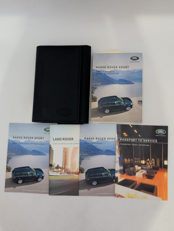 2016 Land Rover Range Rover Sport Owners Manual W/ Quick start Guide & Case