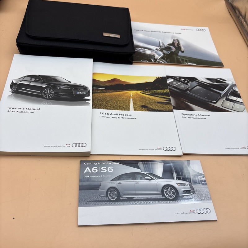 2016 Audi A6 S6 OWNERS MANUAL Premium Plus and Prestige With Case Included