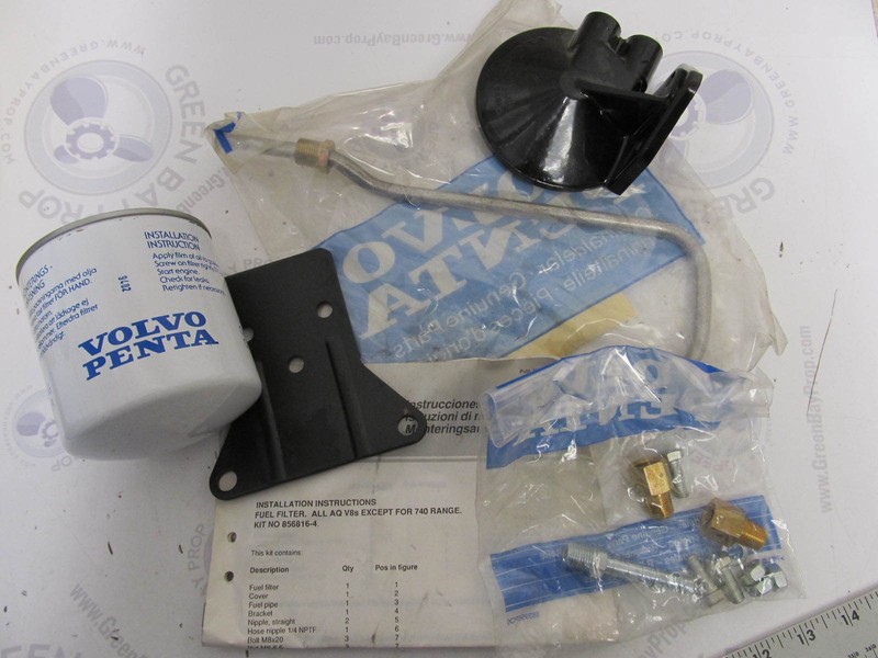 856816 Volvo Penta Stern Drive Marine Fuel Filter Kit