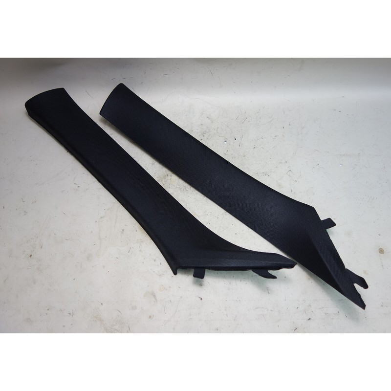 2013-2017 BMW F30 3-Series F31 4dr Front A- Pillar Column Trim Covers Black OEM