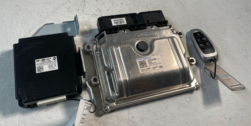22-24 HYUNDAI IONIQ 5 SEL ENGINE & DOOR FLUSH CONTROL MODULE W/ KEY FOB # 107221