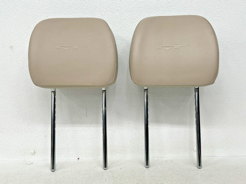 ⭐2018-2023 KIA STINGER FRONT RIGHT & LEFT SEAT HEADREST SET BEIGE OEM LOT2464