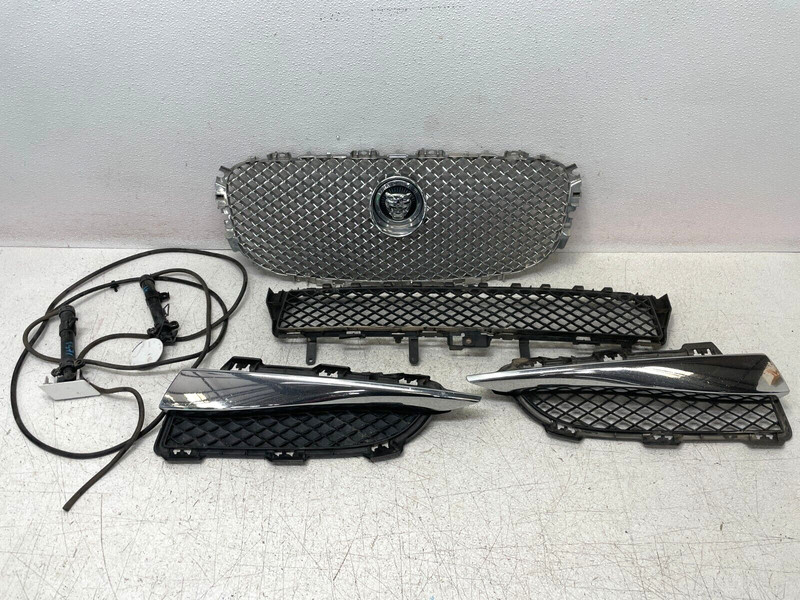 2013 2014 2015 Jaguar XF Front Bumper Grille Center W/Emblem Set 1371 OEM
