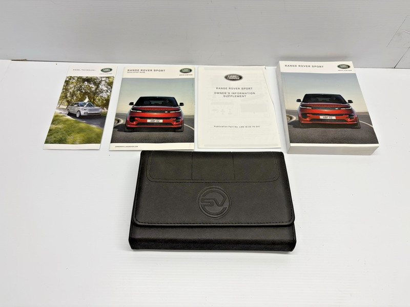 25-26 Land Rover Range Rover Sport SV Owner's Manual Handbook Complete Set OEM