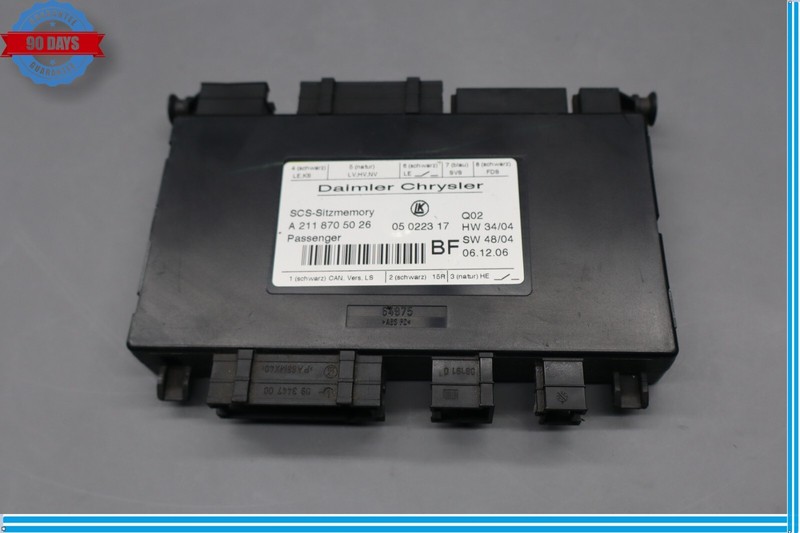 03-13 Mercedes X164 GL450 ML63AMG Front Right Seat Control Module 2118705026 Oem