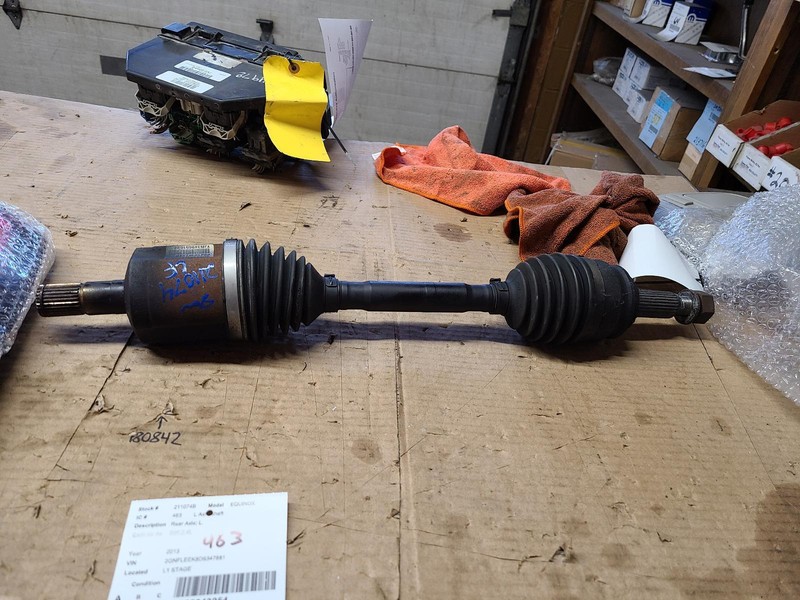 2013 CHEVROLET EQUINOX Left driver rear Axle Shaft OEM 93k miles 10-16
