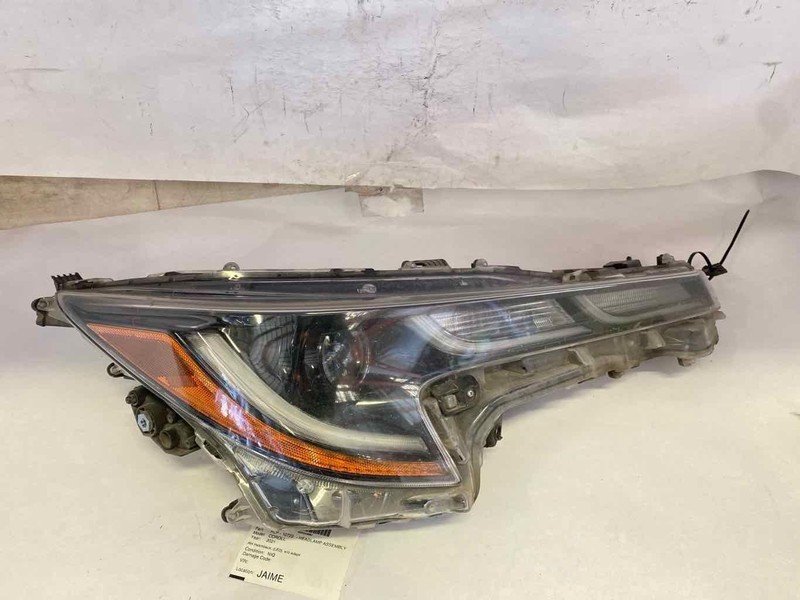 Headlamp Assembly TOYOTA COROLLA Hatchback Right 19 20 21 22