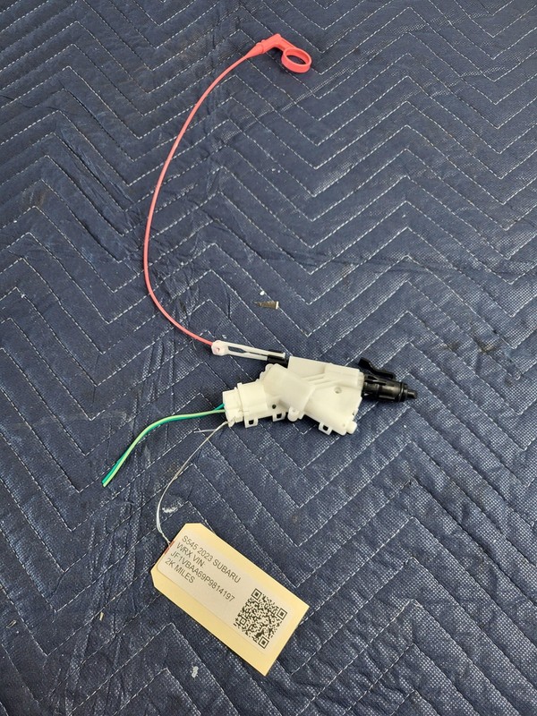Used Oem Subaru Fuel Filler Door Lock Latch Release Actuator 2023 WRX 2.4L AWD