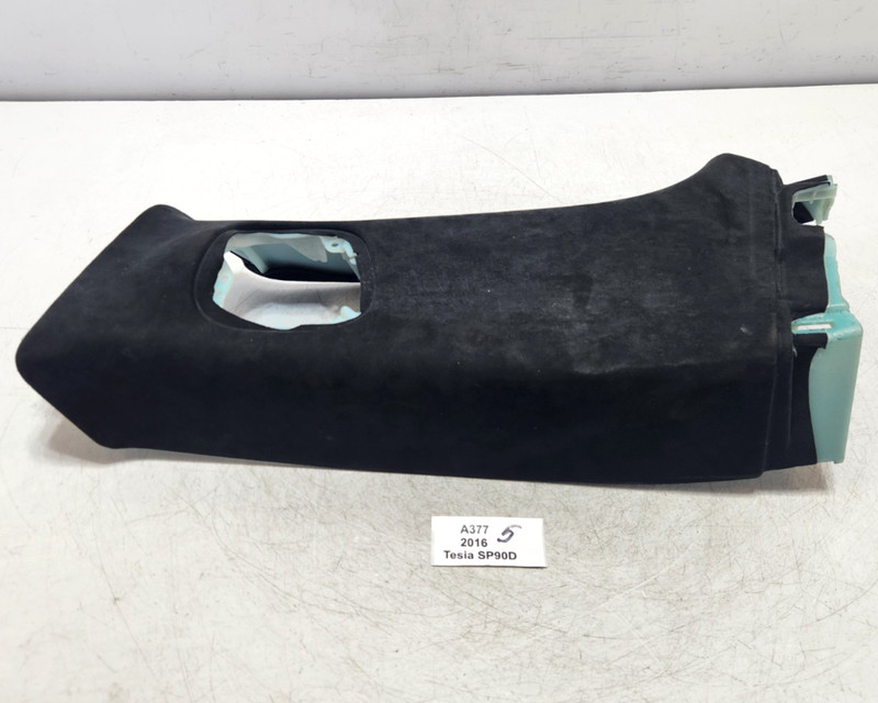 ✅ 12-20 OEM Tesla Model S Left Driver Side B Pillar Upper Cover Panel Alcantara*
