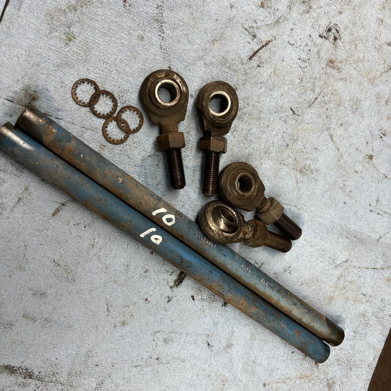 1972 Snojet Sno Jet SST 440 vintage snowmobile 433 Steering Rod Ends Good 10