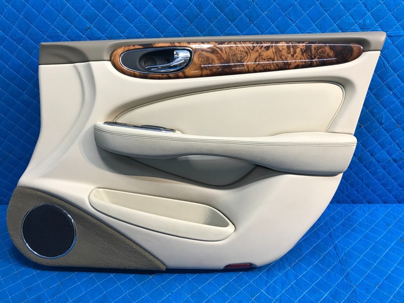 04-09 Jaguar XJ8 X350 X358 Front Right RH Passenger Door Panel Trim OEM Beige