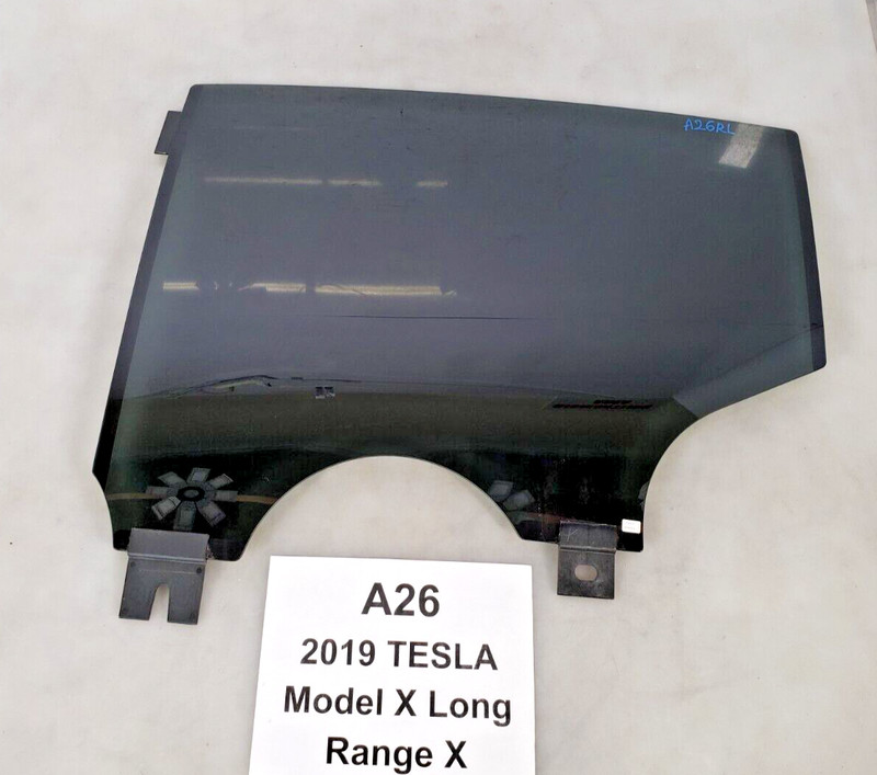 ✅ 16-20 OEM Tesla Model X Long Range Rear Left Driver Door Window Glass Tinted