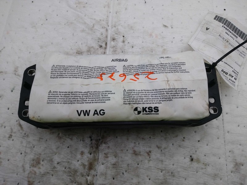 2019 Volkswagen Tiguan Right Instrument Panel Air Bag Green 53K Miles OEM
