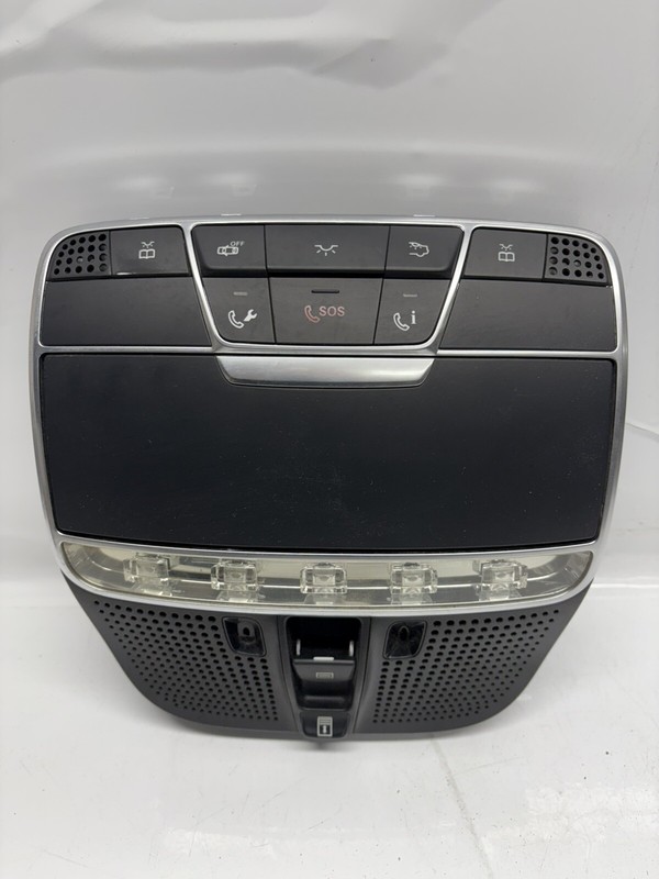 W222 14-17 Mercedes S Class Overhead Dome Light Sunroof Control Switch Black