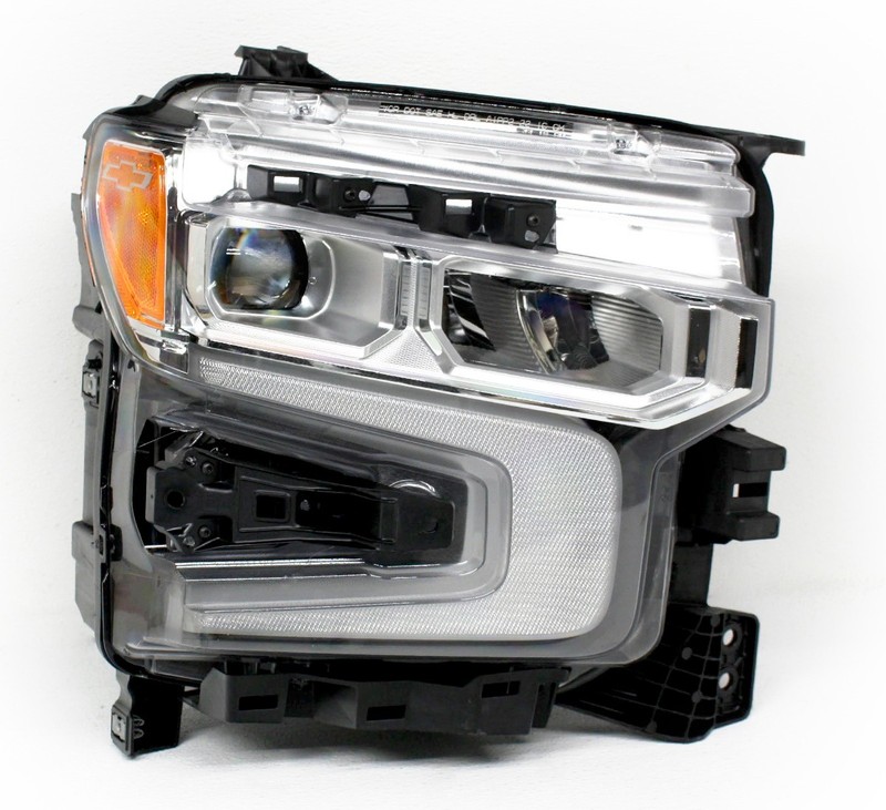 OEM Passenger Side LED Headlamp For Chevy Silverado 1500 Chrome Tab Missing