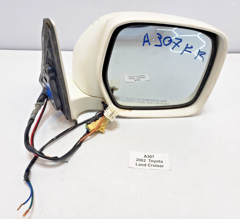 ✅98-04 OEM Toyota Land Cruiser J100 Front Right Passenger Exterior Mirror White*
