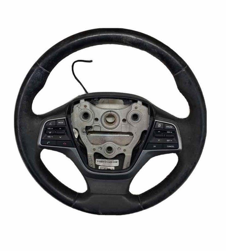 17 18 HYUNDAI ELANTRA KOREA BUILT STEERING WHEEL LEATHER BLACK OEM 56100F3410TRY