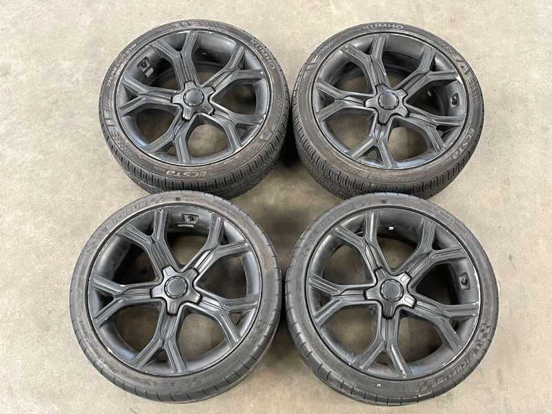 ⭐2018 2019 KIA STINGER GT WHEEL RIM TIRE SET OF 4 BLACK 8.5X19 8X19 OEM LOT2378