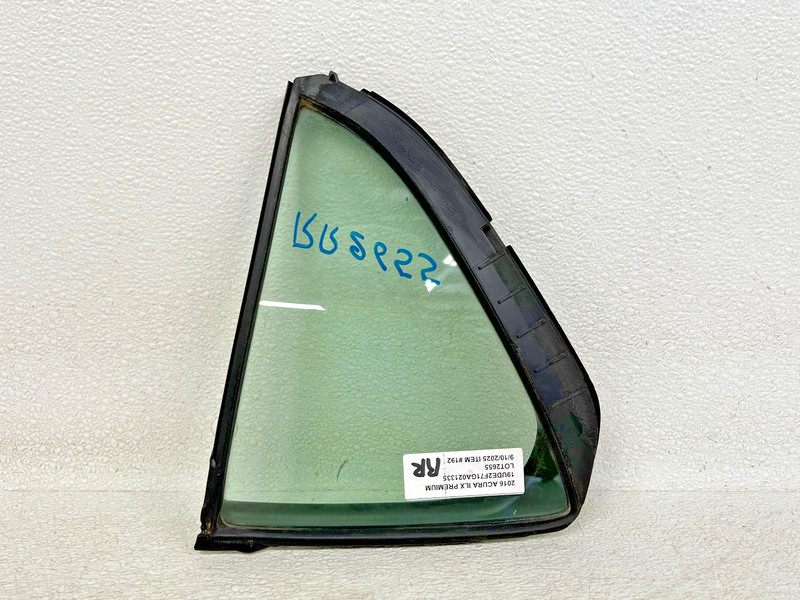 ⭐2013-2022 ACURA ILX REAR RIGHT SIDE DOOR QUARTER WINDOW GLASS PANEL OEM LOT2655