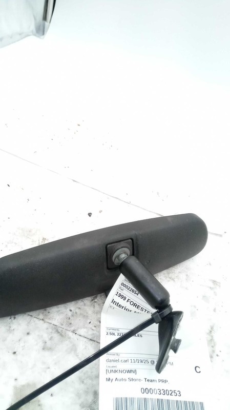 1999 Subaru Forester Black Interior Rear View Mirror OEM Used 3509514