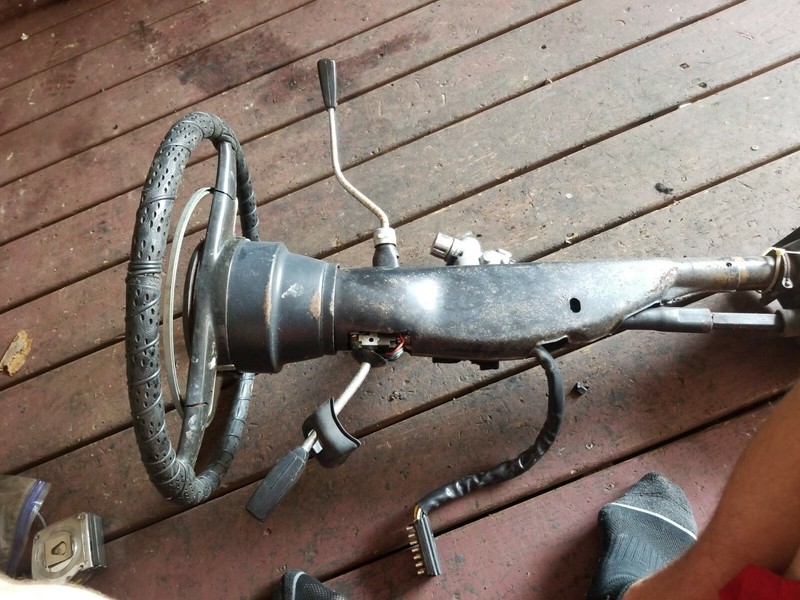 69 Mercedes Benz 220D W114/W115 AUTOMATIC STEERING COLUMN ~ BLACK