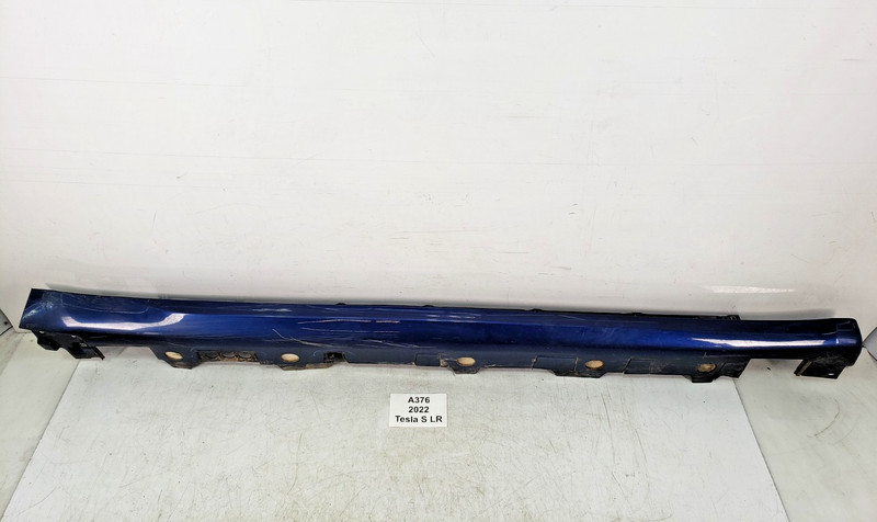 ✅ 21-23 OEM Tesla Model S Right Passenger Skirt Rocker Panel Shell Blue *