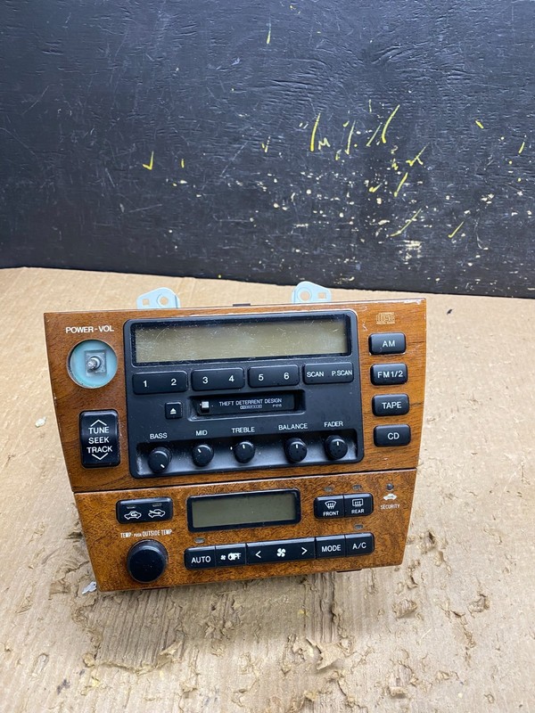 2000 2001 Lexus Es300 Radio Receiver Tape Climate Control A/C OEM Z9785 DG