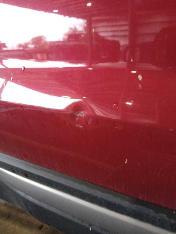 2018 Land Rover Evoque Rear Right Door Red Dented 4DR SUV OEM 177018