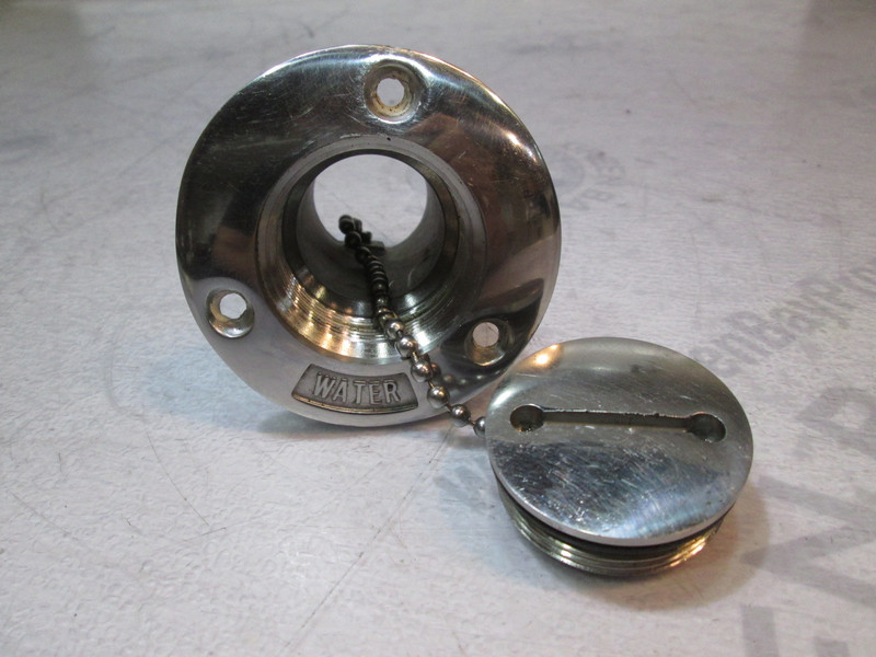 Stainless Steel Marine Water Boat Filler Cap & Tube 1 1/2" Hose