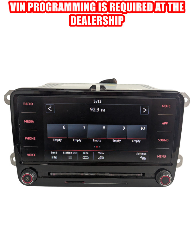 2020-2022 VOLKSWAGEN PASSAT DASH RADIO RECEIVER DISPLAY CD PLAYER HEAD UNIT OEM
