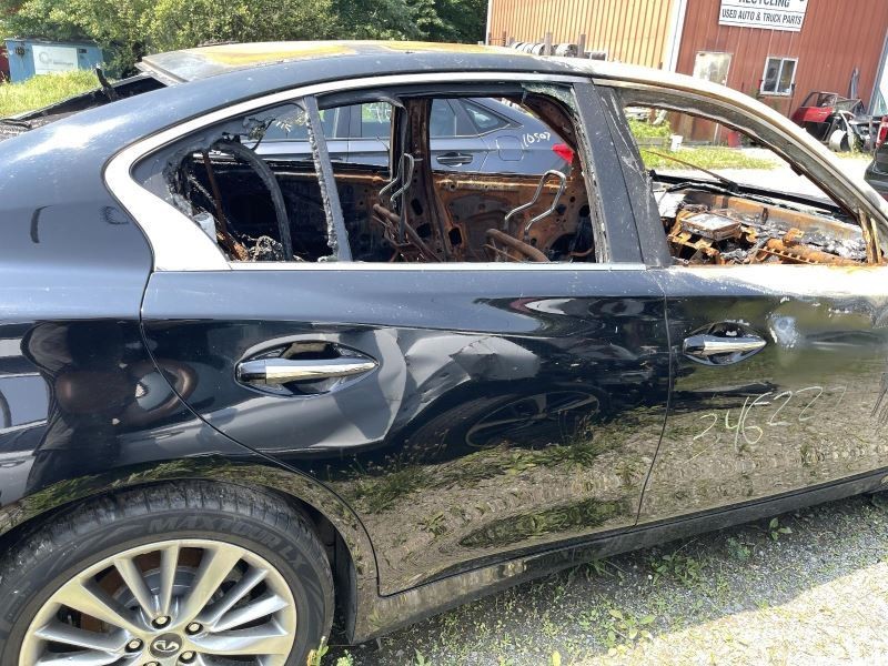2014-2023 Infiniti Q50 Right Passenger Side Rear Door Black Burn Inside