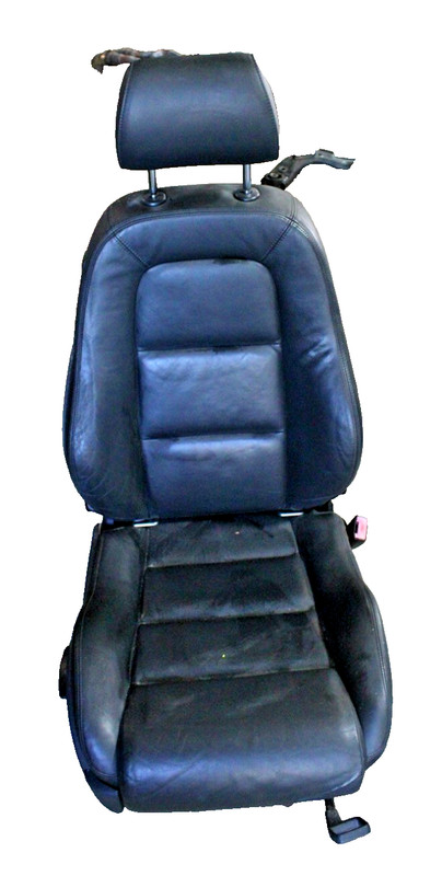 2000-2006AUDI TT SEAT RIGHT PASSENGER SIDE BLACK LEATHER OEM