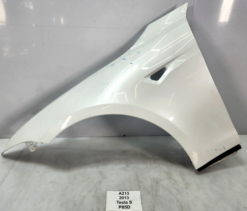 ✅ 12-20 OEM Tesla Model S Front Left Driver Side Fender Panel White PBCW NOTE*