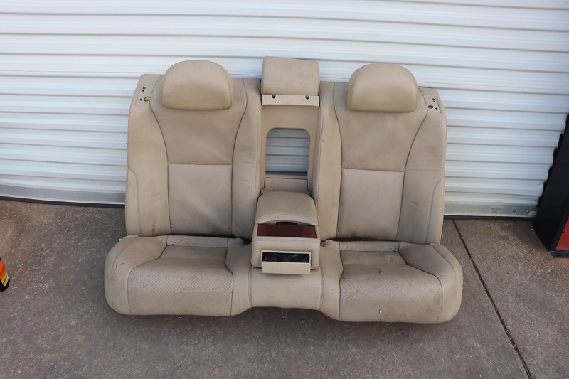 2007-2008 LEXUS LS460 REAR LEFT & RIGHT SIDE SEAT LEATHER ASSEMBLY OEM